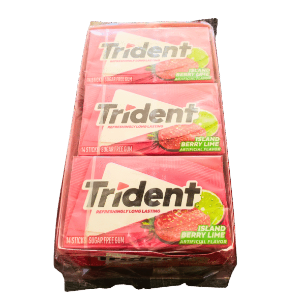 Trident Gum Island Berry Lime USA 12ct