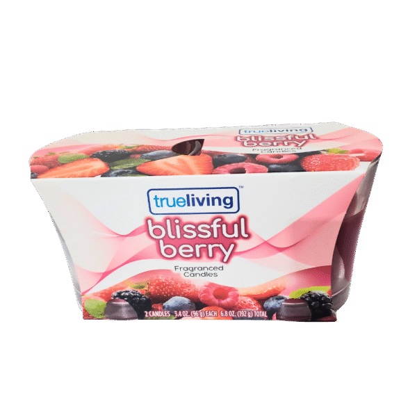 TrueLiving Candles Blissful Berry 2X96g