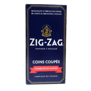ZIG ZAG Kutcorners Free Burning 25ct (BLUE)