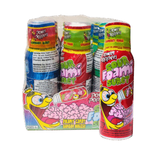 Power Poppers Sour Foamy Candy 12ct