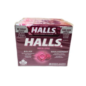 Halls No Sugar Black Cherry 20ct