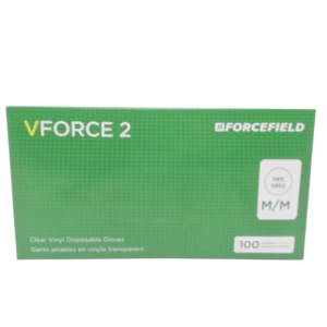 VFORCE Vinyl Synthetic Exam Gloves Medium 100ct