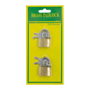 Brass Padlock Double 20mm