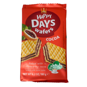 Happy Days Wafers Cocoa 180g