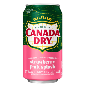 Canada Dry Strawberry Fruit Splash 12x355ml