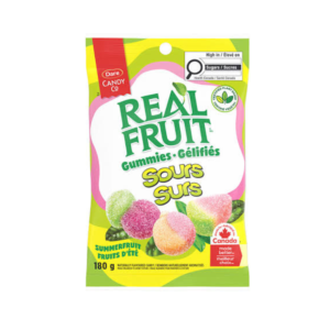 Real Fruit Gummies Sour 180g