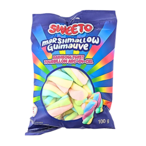 Sweeto Marshmallow Rainbow Twist 100g
