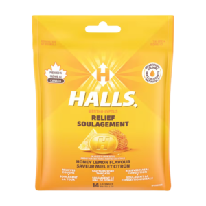 Halls Bag Honey Lemon 14ct