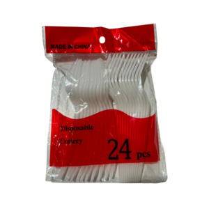 Plastic Spoon-Fork Disposable 24pcs