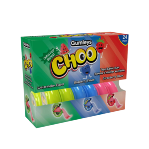 Gumleys Choo Tape Bubble Gum 24ct