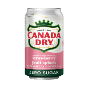 Canada Dry Strawberry Fruit Splash Zero 12x355ml