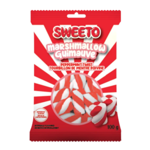 Sweeto Marshmallow Peppermint Twist 100g (CLEARANCE)